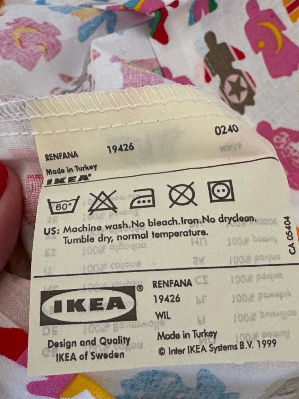 Vintage lot of 2 IKEA Renfana Maria Vinta long live diversity theme pillow cases